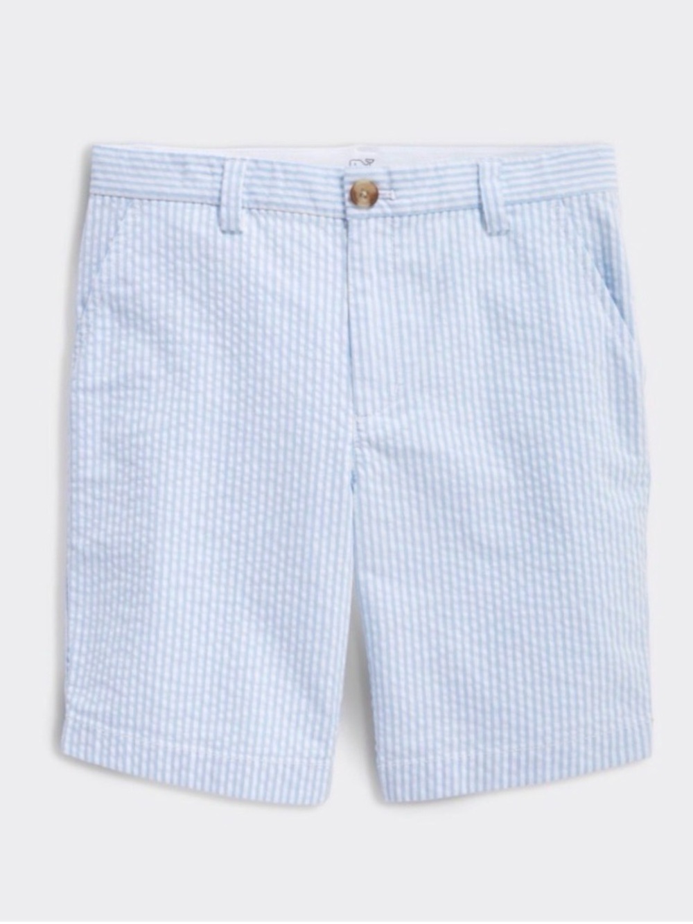 Vineyard Vines Light Blue Seersucker Kids Shorts